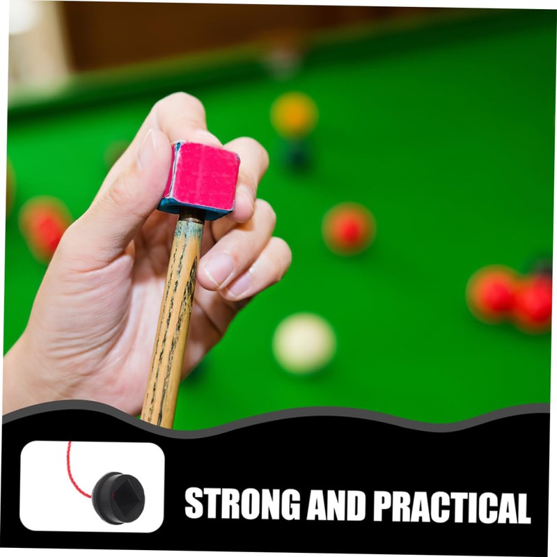 CORHAD 2pcs Pool Chalk Holder Billiard Accessory Non-Slip Rubber Cover