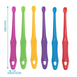 200Pcs Plastic Ear Pick, Ergonomic Long Handle Earwax Curette Remover Tools with Round Hole Design, Variety of Colors, Suitable for Adults and Children