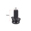 sourcing map M6 x 14mm Carbon Steel Phillips Pan Head