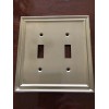 BRAINERD TRADITIONAL DOUBLE TOGGLE NICKEL WALL PLATE W36556-SNE-C FREE SHIP
