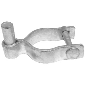 1-7/8" Chain Link Fence Gate Post Hinge - Use for 1-7/8" Outside Diameter Post/Pipe - Galvanized Chain Link Post Gate Hinge - Nut/Bolt Included for Hinge
