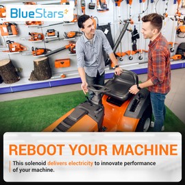 BlueStars 435-700 Starter Solenoid 3 Terminal 12V - For Husqvarna Most Riders Zero Turn mowers 539101714 Trombetta 812-1221-211 854-1221-210 Bobcat John Deere Snapper MTD 93265-9 93265WR 93265-WR