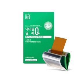 닥터필 술깨Q 숙취해소제 필름형 숙취해소 헛개추출물 10매 x 1박스 Dr. Phil Sulkkake Q Hangover Relief Film Type Hangover Relief Houttuynea Extract 10 Sheets x 1 Box