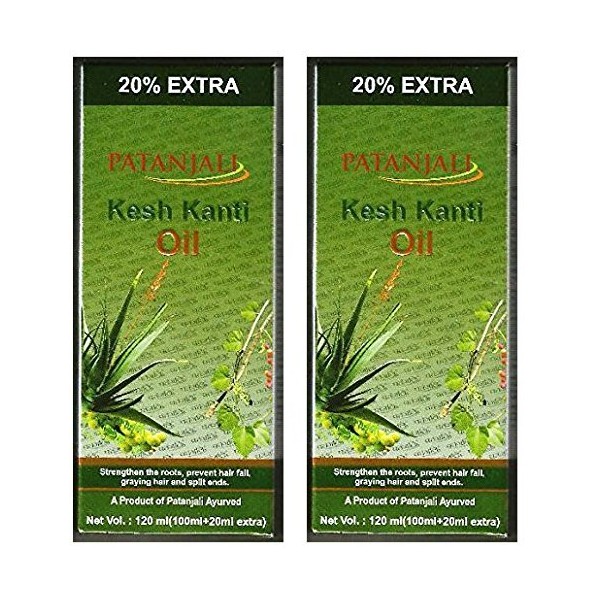 2 x Patanjali Kesh Kanti Hair Oil 100 ml (Pack of 2) by Patanjali