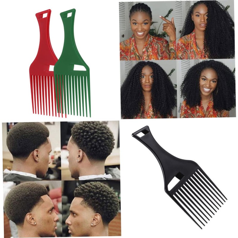 Gatuida 3pcs Plastic Hair Comb for Curly Thick Hair Afro