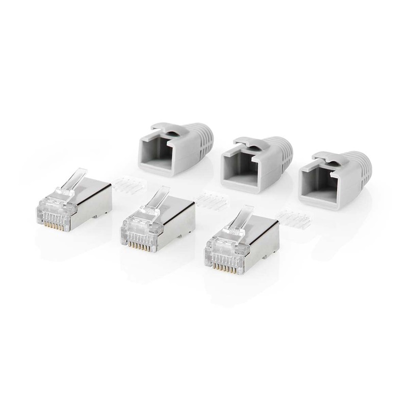 NEDIS CCBW89380GY RJ45 Connector | RJ45 Pass Through | Fixed/Stranded