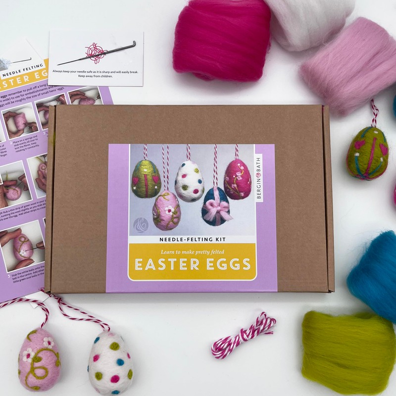 Bergin & Bath Needle Felting Kit - Easter Eggs -