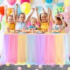 HBBMAGIC Tulle Table Skirt Table Skirt Party Decoration for Weddings,