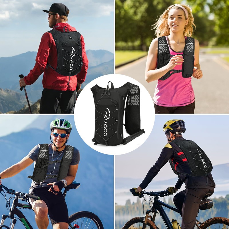RYACO Lightweight Hydration Backpack, Running Backpack with 2L Water Bladder,