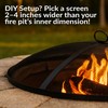 Sunnydaze Heavy-Duty Steel Mesh Fire Pit Screen - Fire Pit