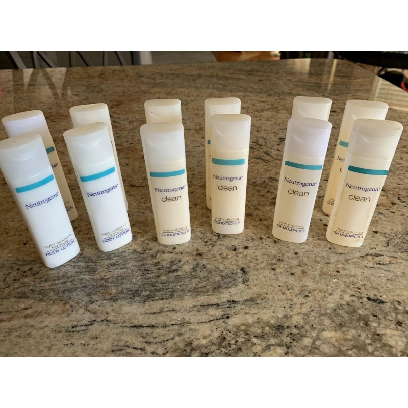 Neutrogena Lot of 12 Neutrogena Clean Normalizing Shampoo Conditioners &