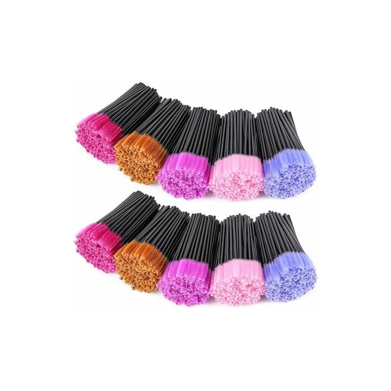 Tbestmax 1000 Varitas de Mascara Desechables Cepillos de Pestañas Spoolies