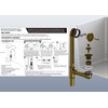 Artiwell Push & Lock Tub Trim Set with Single-Hole Overflow