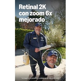 Videotimbre cableado Ring (último modelo): Retinal 2K con video gran angular, zoom mejorado de hasta 6x y audio bidireccional (gris moteado)