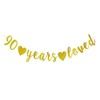 90 Years Loved banner Happy 90th Birthday Party Sign,90Th Anniversary/Birthday