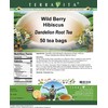 Wild Berry Hibiscus Dandelion Root Tea (50 tea bags, ZIN:
