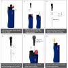MK 5-PACK MK Grip Pro Refillable Butane Pocket Lighter (703335)
