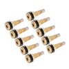 10pcs Air Liquid Tubeless Tire Valve Stem Brass 1 7/8in