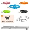 5PCS Reflective Cat Collars Breakaway with Bell，Moon Reflections Cat Collar