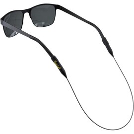 Original Eyewear Retainer | Stainless Cable Eyewear Retainer Strap - Colour: Black, Size: 14-Inch Regular Earpiece