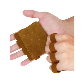 KUTOOK Fitness Gloves Men Women Fitness Gloves Training Gloves Strength Sports Gym Weightlifting Gloves Grip Pads for Strength Training Weight Lifting Pull-ups Crossfit Brown S