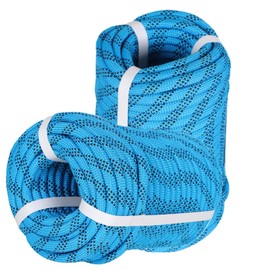 mitoharet 3/8IN x 100FT 3520Lbs Bluish Black Braided Polyester Arborist Rigging Rope for Flagpole Halyard Clothesline Camping Sailing Swings