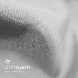 aboveBED Cushion Cover 40 x 60 cm (Set of 2), Light Grey, Pillowcase 40 x 60 cm, 100% Microfibre, Cushion Cover with Zip, Soft and Breathable, Washable