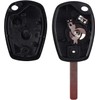 Heart Horse 2 Buttons Remote Car key Case Shell with