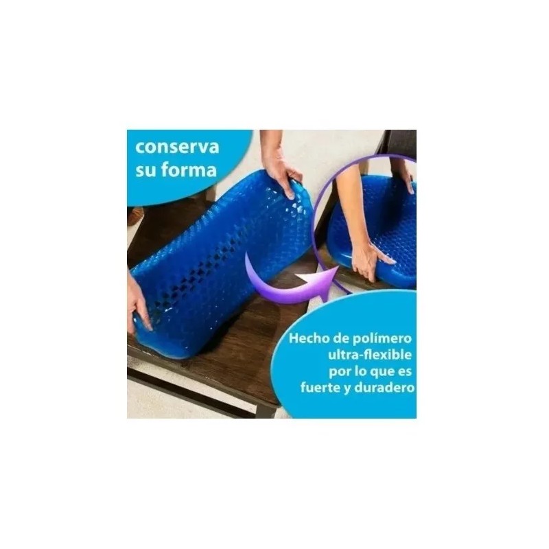 Molin 2 Cojín Silicona Asiento Gel Confortable Lavable Portátil