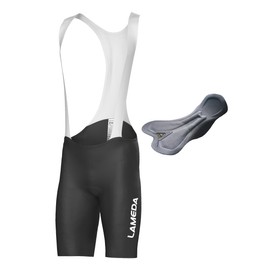 LAMEDA Cycling Bib Shorts for Men Long Riding Pad Breathable Road Bike Shorts Men, Lightweight Biking Bicycle Bibs UPF50+