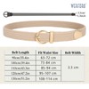 WERFORU Straw Woven Belt Women, C-beige