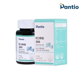 Panthio Mag Power 350 Magnesium 90 tablets (2), 6 month supply / 판티오 마그파워 350 마그네슘 90정 2개, 6개월분