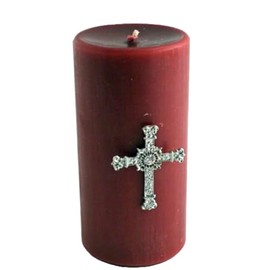 Cross 2 1/2" H Candle Pin Thumb Tack. Set of 12