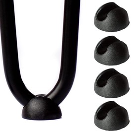 Drenky Table Leg Protectors for Hairpin Legs, Rubber Floor Protection for Table Legs, Pack of 4, Hairpin Legs, Foot Protection, Non-Slip, Universal for 12 mm