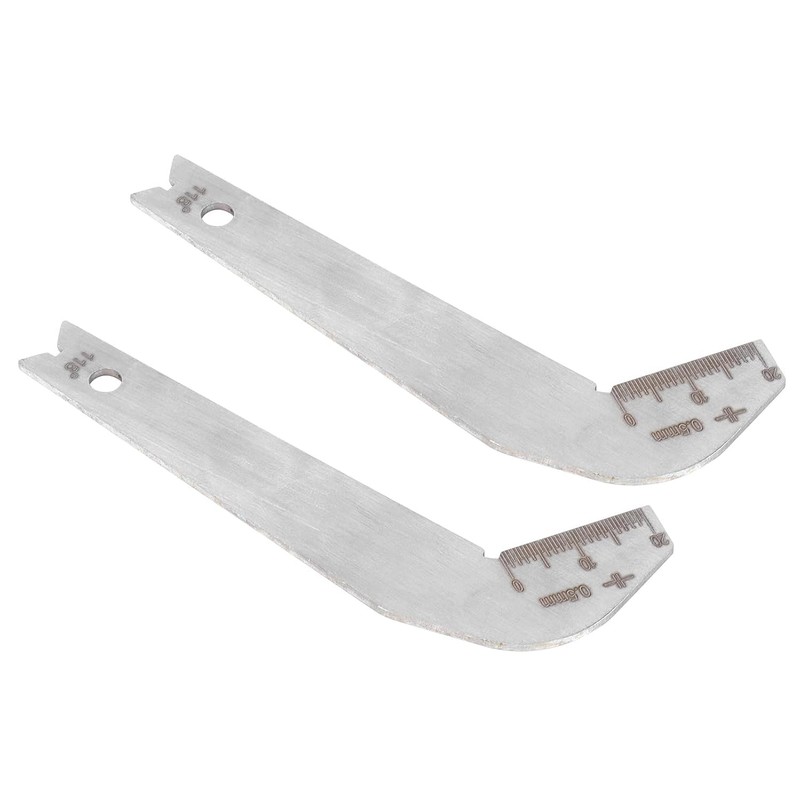Walfront 2Pcs Drill Bit Angle 118 Degree Metal Blade Measurement