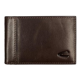 camel active Leder Geldbörse Pine Horizontal Wallet Slim Brown Dunkelbraun
