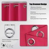 DUALIFE Raspberry Sorbet Blackout Curtain Panels for Living Room 108