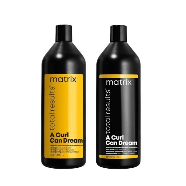 Matrix Total Results A Curl Can Dream 1 Litre Shampoo and Mask Bundle