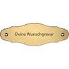 Curved Brass Plaque with Engraving