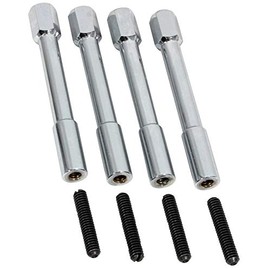 Moroso 68550 Valve Cover Nuts, Hex Head, Chrome, Set of 4