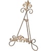 Wenbery 13.8" H Fleur-de-Lis Easel Stand,Metal Book Stand, Plate Holder