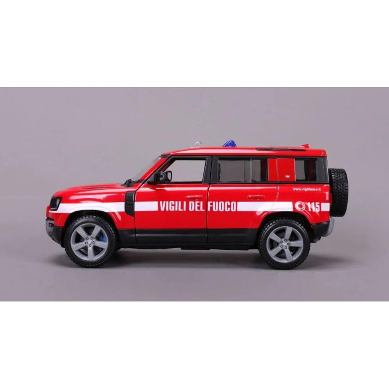 Burago Land Rover Defender Fire Brigade Model 1:24 Scale Italian