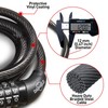 DaShield Bike Lock Cable, 47 inches Long 5 Digit Resettable