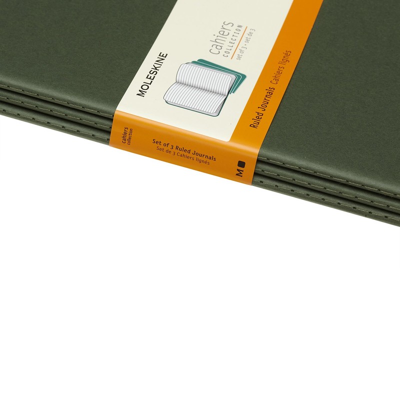 Moleskine Cahier Notebook (Pack of 3). x-large