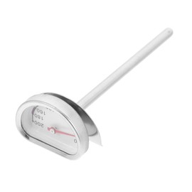 VILLFUL Stainless Steel Deep Fry Thermometer with Stand Instant Read Food Temperature Gauge for BBQ and Oil Cooking User Friendly Design for Home Bakers and Cooks