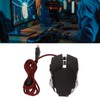 Gaming Mouse Ergonomic Design 4 DPI Adjustable Breathing RBG Backlit