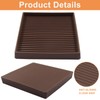 Non-Slip Furniture Pads, 4" x 4", Brown, 4 Pack