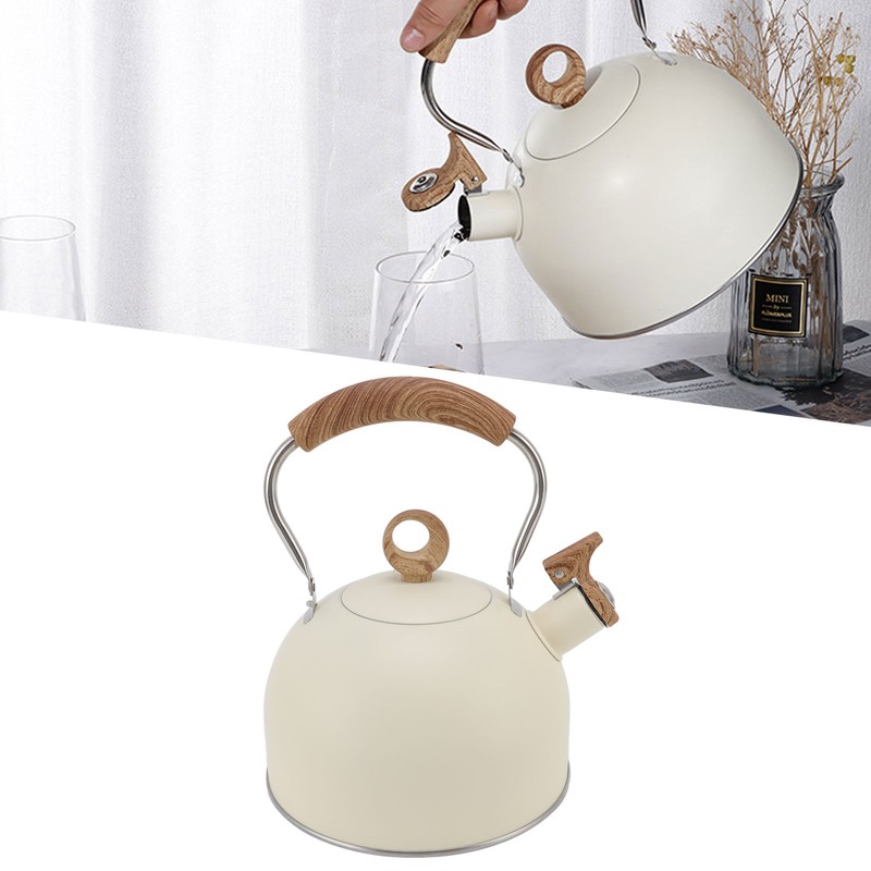 2.5 Liter Whistling Tea Kettle Stainless Steel Teapot with Handle