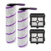 (4 Pack) S20 Pro Replacement Brush Rollers and HEPA Filters