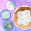 ORIGACH 4 Sheets Large Water Soluble Embroidery Patterns Stabilizers -
